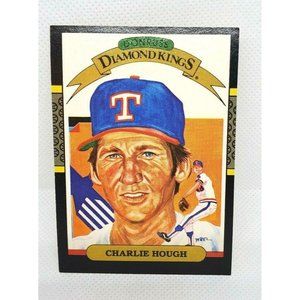 1987 Donruss Baseball Diamond Kings Charlie Hough Texas Rangers #7 Trading Card